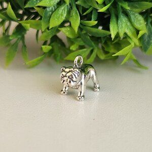 925 Sterling Silver Bulldog Charm